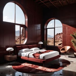 Дизайнерская кровать #2f2b75